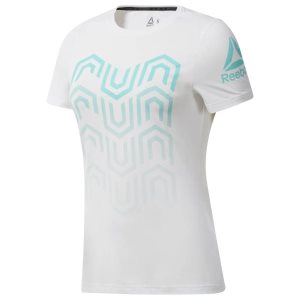 Reebok ACTIVCHILL Running T Shirt Damen - Weiß - DE 629-TWV